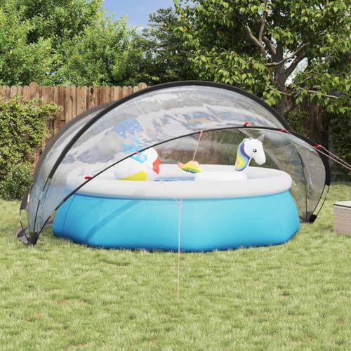 Générique Dôme de Piscine Transparent 405 x 405 x 192 cm PVC,Maison & Jardin,Piscine & Spa,Accessoires pour piscines & spas,Bâches de piscines & Tapis de...