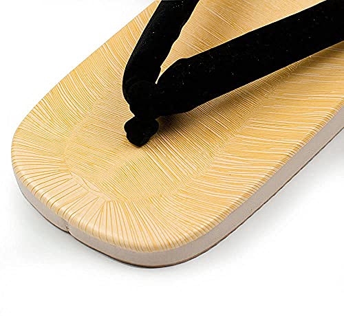 KYOETSU Men\'s Cushion Gum Rubber Setta Geta for Kimono and Yukata 25 cm - 28 cm (8 US(26cm), Black) - Thumbnail 5