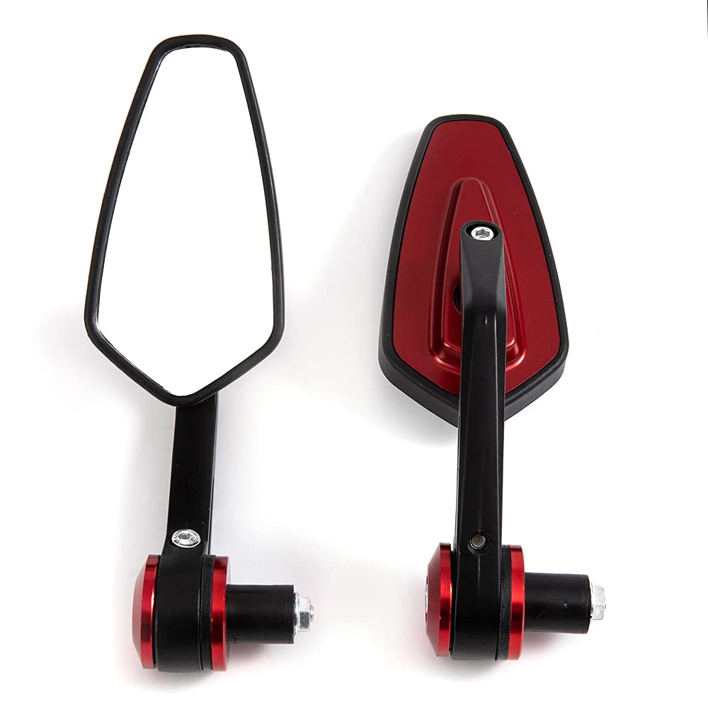 Rétroviseur d'extrémité de barre Rétroviseur de moto grand angle Pas d'angle mort Très grand champ de vision Anti-stuffy Rétroviseur de conduite sûre