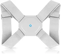 Corretor de Postura Inteligente Vibratório Recarregável com Sensor de Alinhamento Automático – Alça Ajustável, Unissex, Bateria de Longa Duração