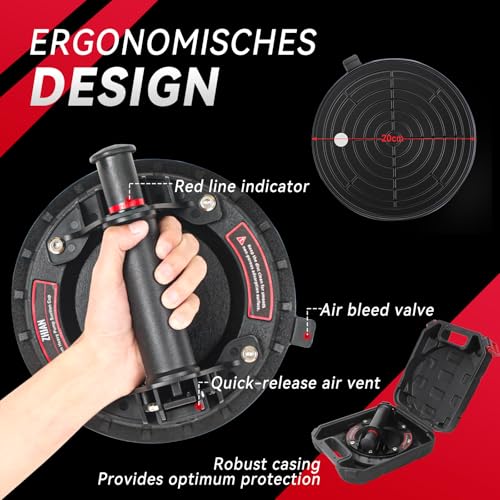 Ventouse de levage 8" anti-chute pour manipuler le marbre lourd