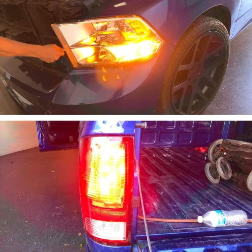 Lasfit 3157 Led Bulb Amber 3156 3057 Led Turn Signal Light 4157 3457 4114 Led Side Marker Light 2023 New Super Bright With Low Consumption (2 Pack) #TOP5