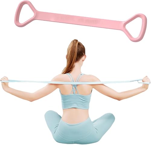 Miniatura 1 de Figure 8 Resistance Band, Arm Back Shoulder Exercise Elastic Rope Stretch Fitness Band, Foot, Leg, Hand Stretcher, Arm Exerciser for Yoga Pilates