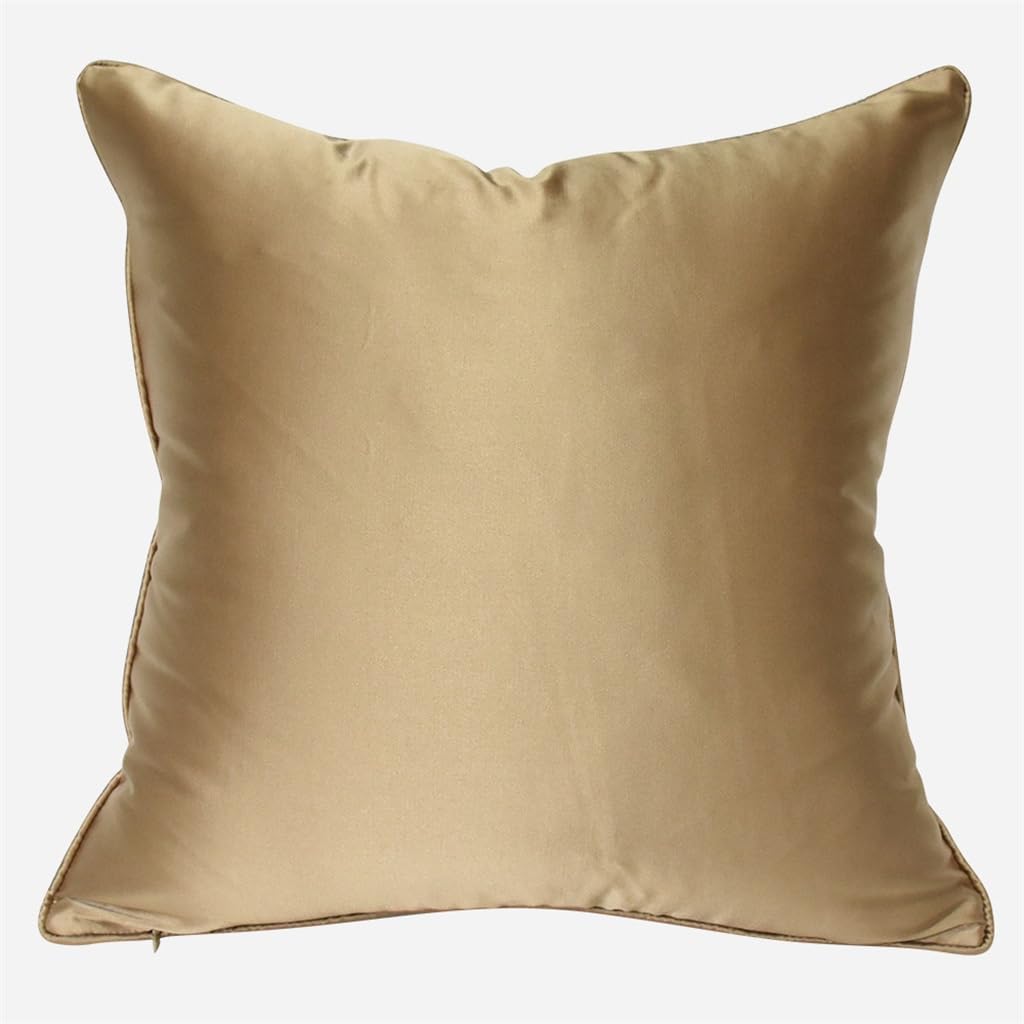 HBJWOV Light Gold ometric Pattern Sofa Living Room Pillow Cover Model Hotel Square