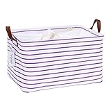 Hinwo 31L Large Storage Bins, Closet Organizers and Storage, Shelf Baskets, Foldable Clothes Storage Baskets with Handles, Containers for...