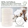 Macrame Cotton Cord, 4 Ply Twisted Macrame Yarn, Natural Cotton Cord Perfect Macrame Supplies for Macrame Plant Hangers DIY Crafts (Rice White, 5mm*109Yards) #3
