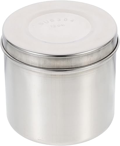 EXCEART Tarro de ungüento de acero inoxidable Recipiente de bolas de algodón médico Tarro Esponja de algodón Contenedor de gasa hisopos de algodón