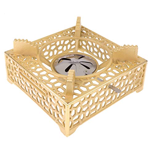 YIJU Square Ultra-light Camping Backpacking Spirit Burner Fogão a álcool - Amarelo
