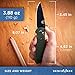 Benchmade - Griptilian 551 Knife, Plain Drop-Point, Coated Finish, Olive Handle