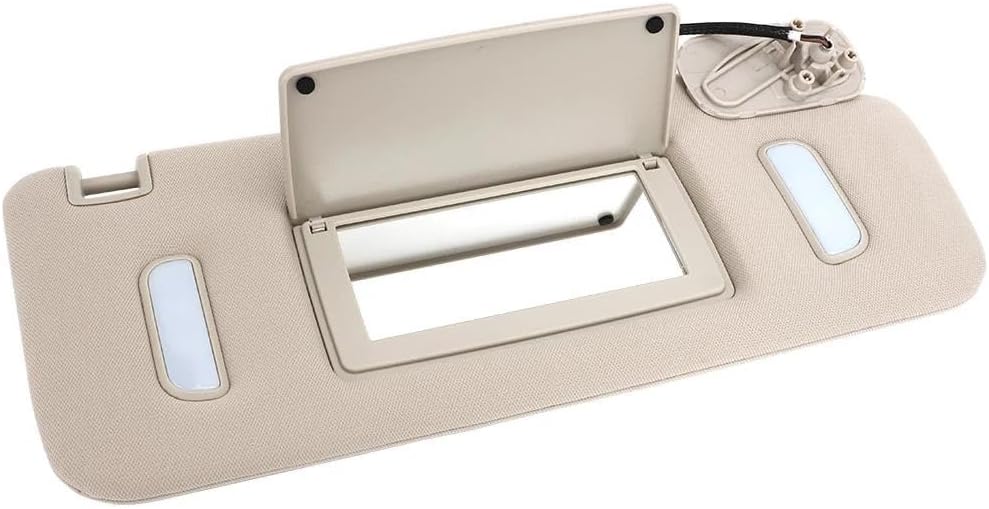 Car Window Sunshade Sun Visor Driver Passenger Side Sunvisor For Gmc For Sierra 2007-2014 Makeup Mirror Sun Shield Board(يمين)