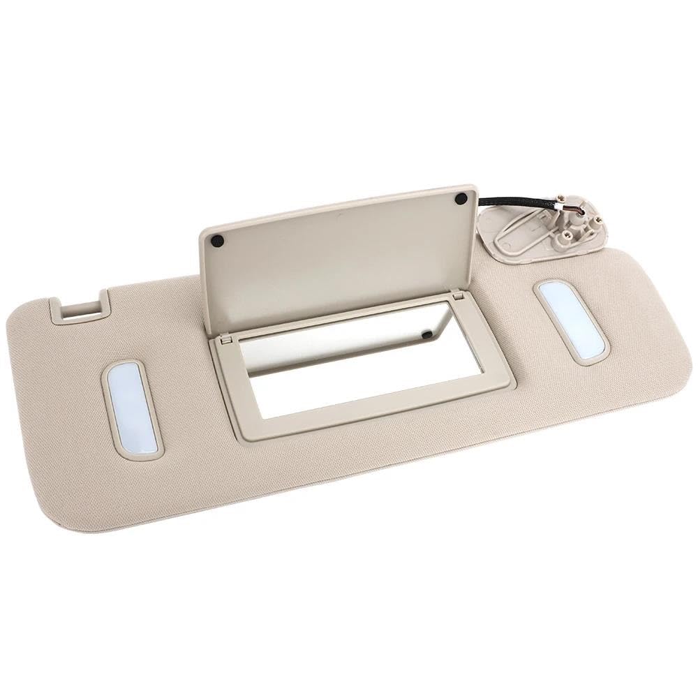 Car Window Sunshade Sun Visor Driver Passenger Side Sunvisor For Gmc For Sierra 2007-2014 Makeup Mirror Sun Shield Board(يمين)