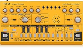 Behringer TD-3-AM Analog Bass Line Synthesizer with VCO, VCF, 16-Step Sequencer