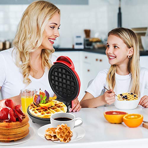 DASIAUTOEM Mini Waffelmaker, Waffeleisen für Herzwaffeln für Waffeln mit Antihaftbeschichtung, Elektrische Antihaft… – Bild 8