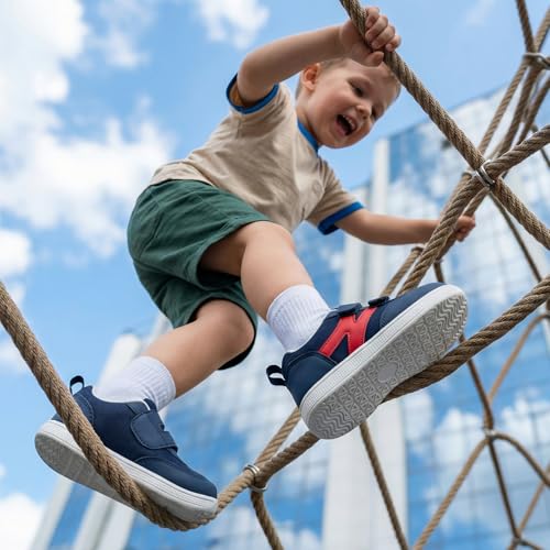 Image of STQ KIDS Toddler Lightweight Slip on Sneakers: Boys Barefoot Shoes Kids Walking Shoes Boy Sneakers, Toddler First Walking Shoe Comfort Tennis Activities