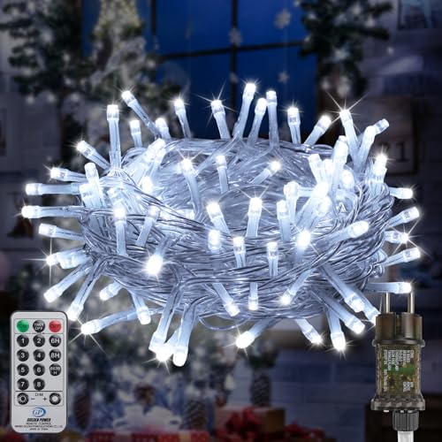 FairyGlim Weihnachtslichterkette mit Fernbedienung-10M 100 LED für...