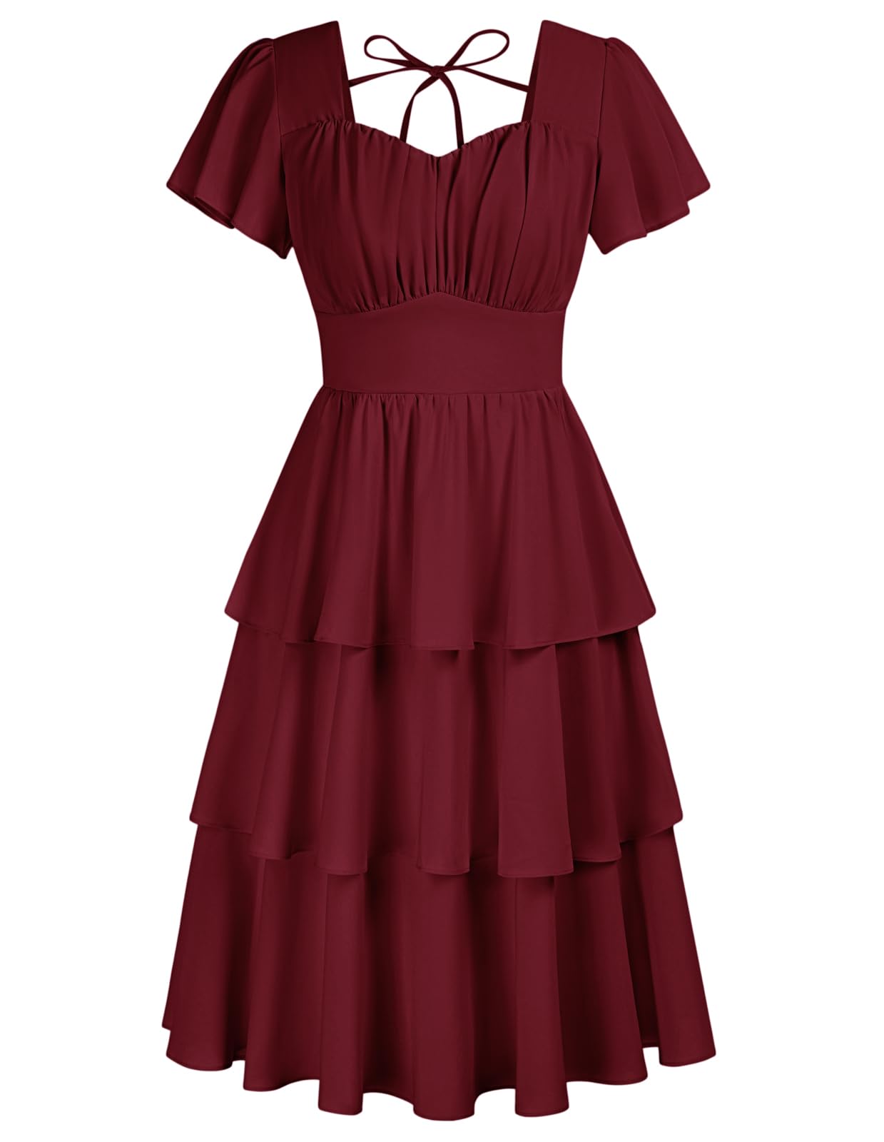 Belle Poque Tiered Ruffle Midi Dress