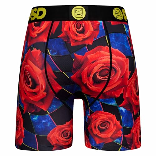 PSD Men's Boxer Briefs - Floral Racer, 5 Inch Inseam, Moisture-Wicking, 4-Way Stretch, Boxer Briefs for Men, X-Large3