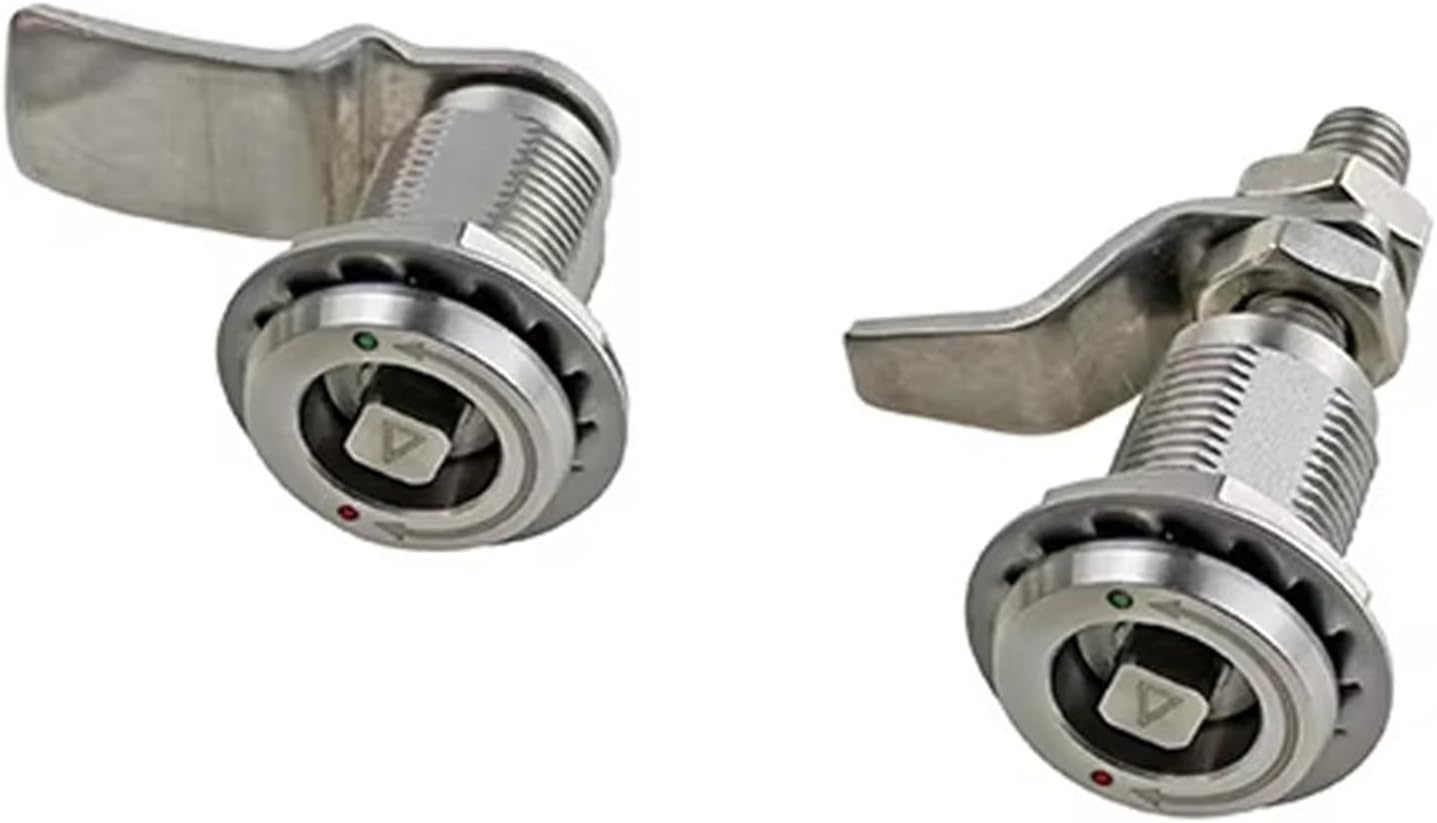 304 Stainless Steel Cylindrical Lock Standard Chassis Cinet Iron Box Door Triangle 1Pcs(3 Adjustable Height)