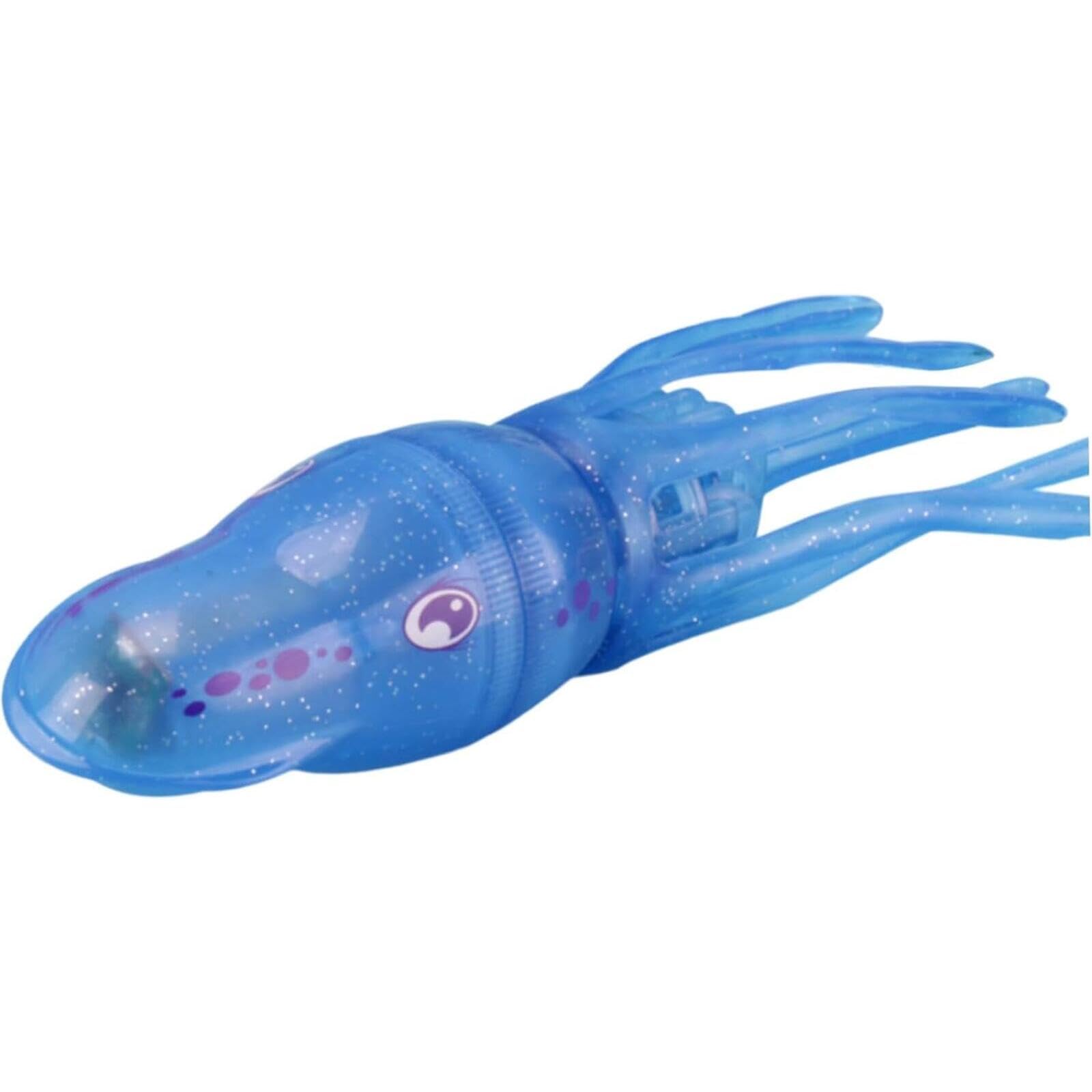 Electric Diving Squid Bath & Pool Toy, Automatic Swimming Water Toy for Kids, Glittery Blue Sensory Play Toy for Bathtub and Swimming Training, Perfect Holiday and Birthday Gift