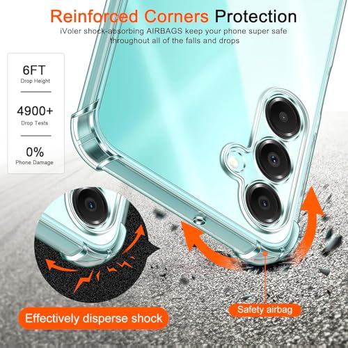Image of BOXXO Flexible Back Cover for Samsung Galaxy M17 5G | Back Cover Transparent Clear Shockproof Case Four Corner Protection | Slim Protective Mobile Phone Cover for Samsung Galaxy M17 5G