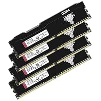 Yongxinsheng DDR4 3200MHz 64GB Kit (16GBx4) Desktop RAM PC4-25600 UDIMM Non-ECC Unbuffered 1.35V 288-Pin CL16 PC Computer Memory Upgrade Module Arbeitsspeicher Support XMP 2.0 Auto Overclocking – Ansicht 1