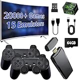 Timkolas 4K Retro Game Stick 64GB – 2.4G Wireless HDMI TV Gaming Console with Dual Controllers, Plug & Play Classic Video Game System