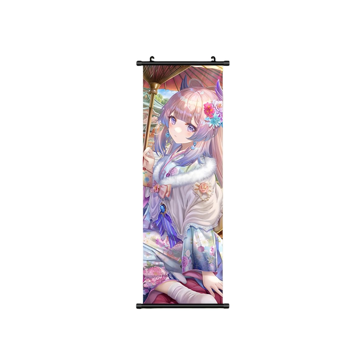 Hanaiette 1PC Genshin Impact Character dress Scroll Poster Wall Hanging Forged Cloth Painting (Sangonomiya Kokomi)
