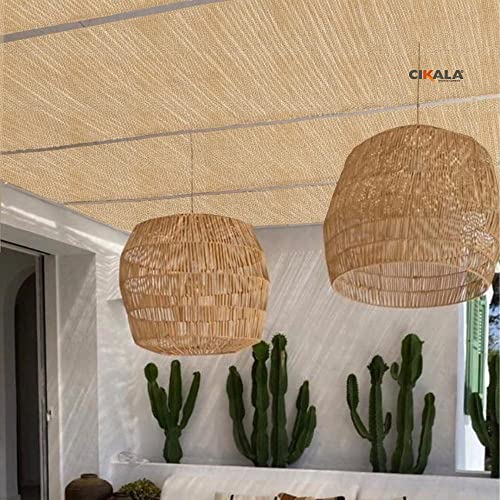 Forro de Tela Sombreamento Shade Areia 4x1 Metros Para Pergolado Teto Cobertura Decoração Forração T