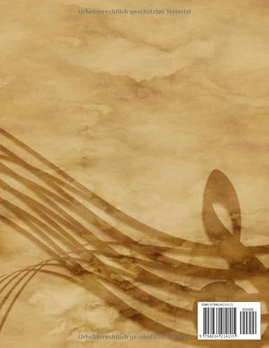 Notenheft: Notenheft,notenblatt leer,notenheft blanko,Dickes Notenbuch - 100 Seiten - hohe Qualität