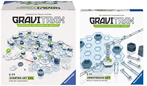Ravensburger GraviTrax Starter Set XXL – Pista De Canicas STEM Con 242 Piezas | Incluye Cañón Magnético, Bucle Y Martillo | Juguete Educativo De Física 8+