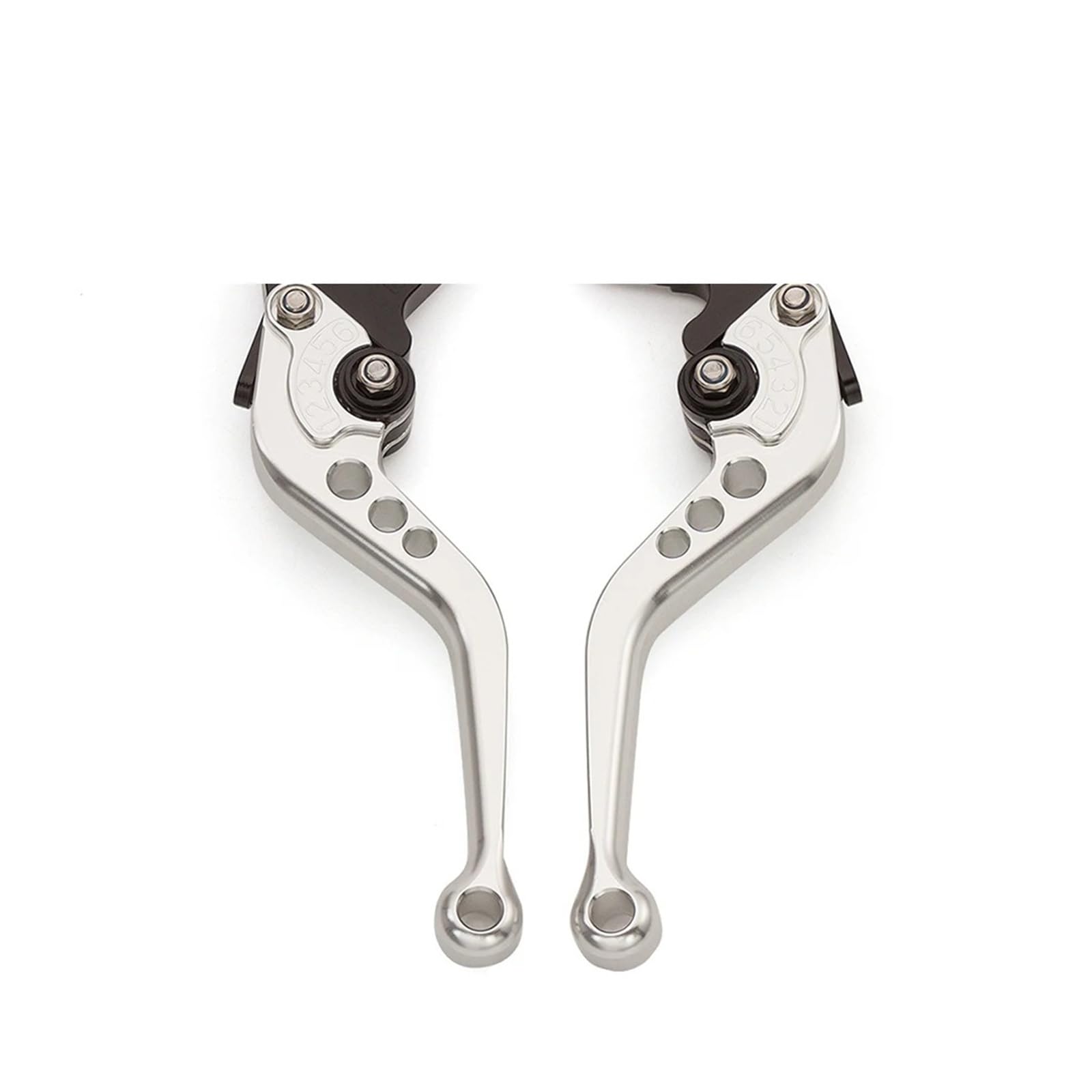 Dajmsuy Short Silver Motorbike Brake Clutch Lever For Fz1 For Fazer Gt Fz6 For S2 For Fz6r Fz8 Xj6 For Diversion For Abs For Fz6-Fazer F-16 Y-688 Motorcycle Brake Clutch Levers