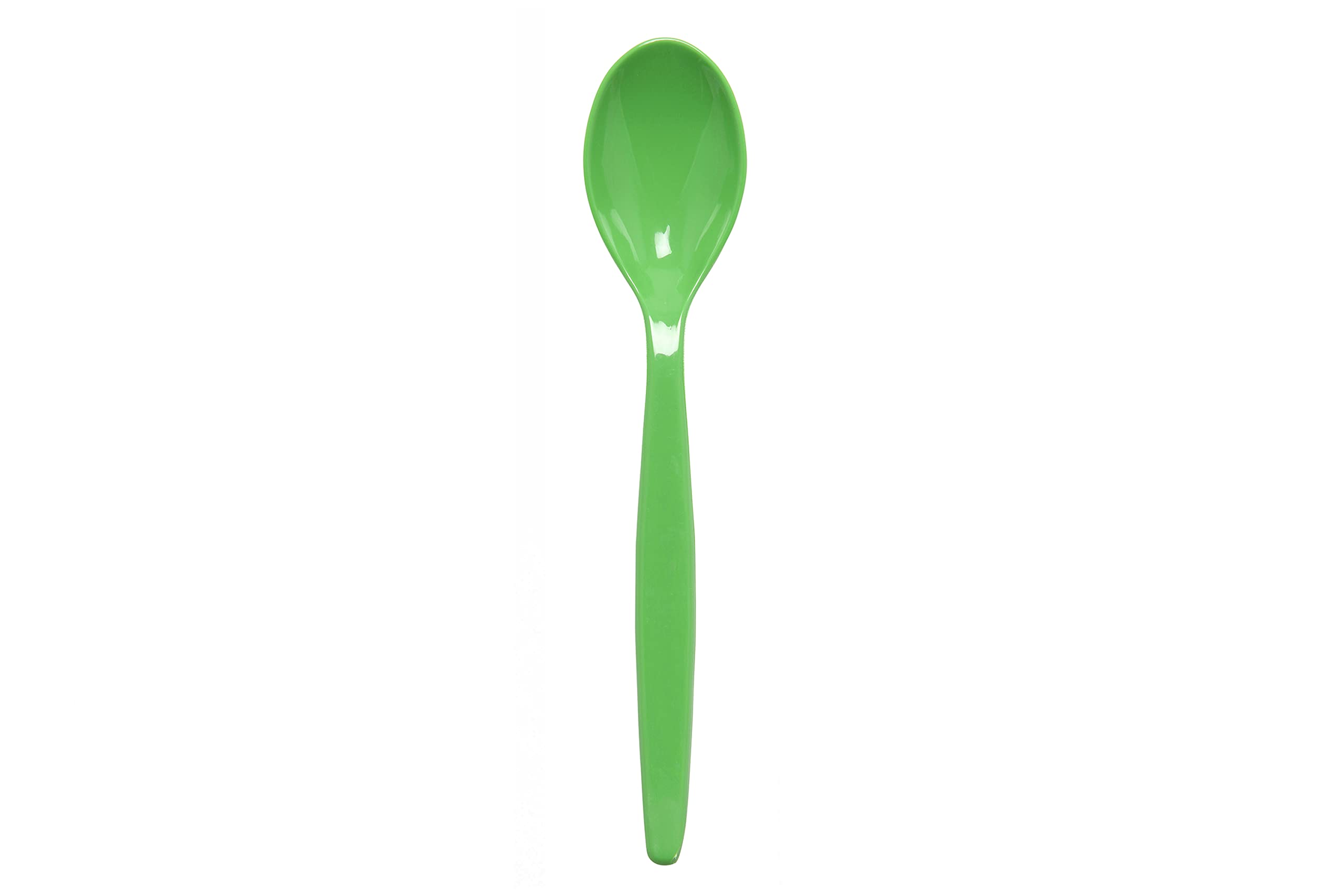 Harfield Pack of 10 Teaspoons Virtually Unbreakable Reusable BPA Free Copolyester Plastic (Bright Green) โ image 1