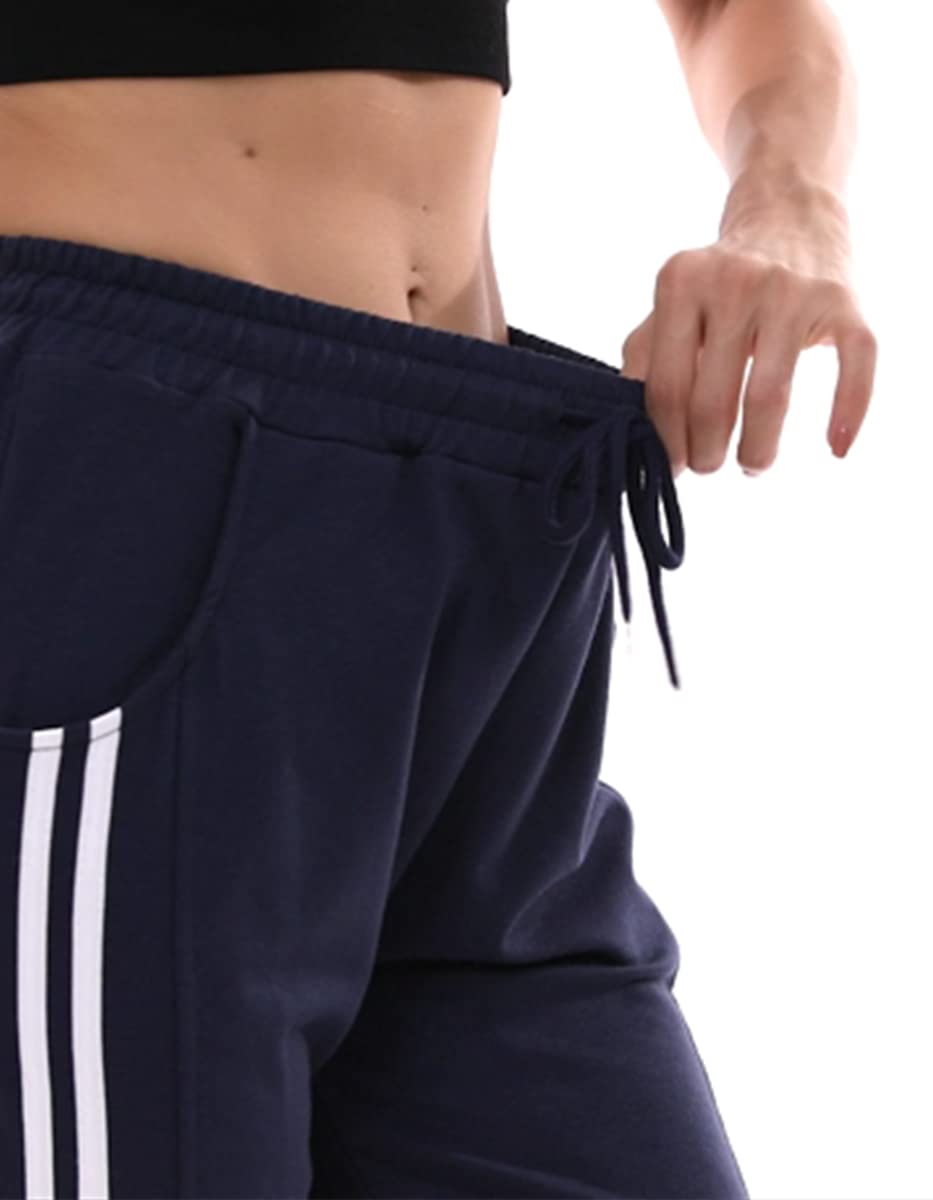 KaiDi Women's Capri Sweatpants Casual Capri Pants with Pockets Capri Joggers Capri Yoga Pants Drawstring Workout Sweatpants