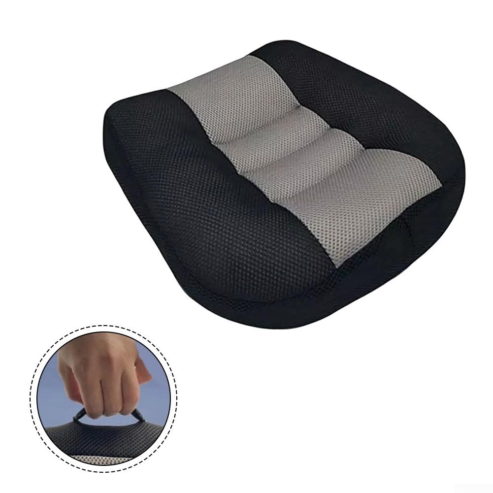 Cuscino per seggiolino rialzante, tappetino per aumentare l'altezza del sedile del rialzo portatile in rete traspirante per auto, ufficio, casa