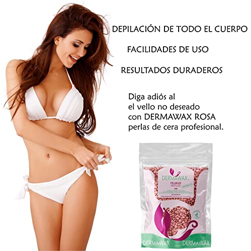Dermawax-Cera-depilatoria-caliente-de-fusion-suave-rosa-Depilacion-sin-tiras-para-todas-las-areas-asi-como-para-la-cara-Piernas-Brazos-brasilena-y-tipos-de-piel-particularmente-sensible-1-kg