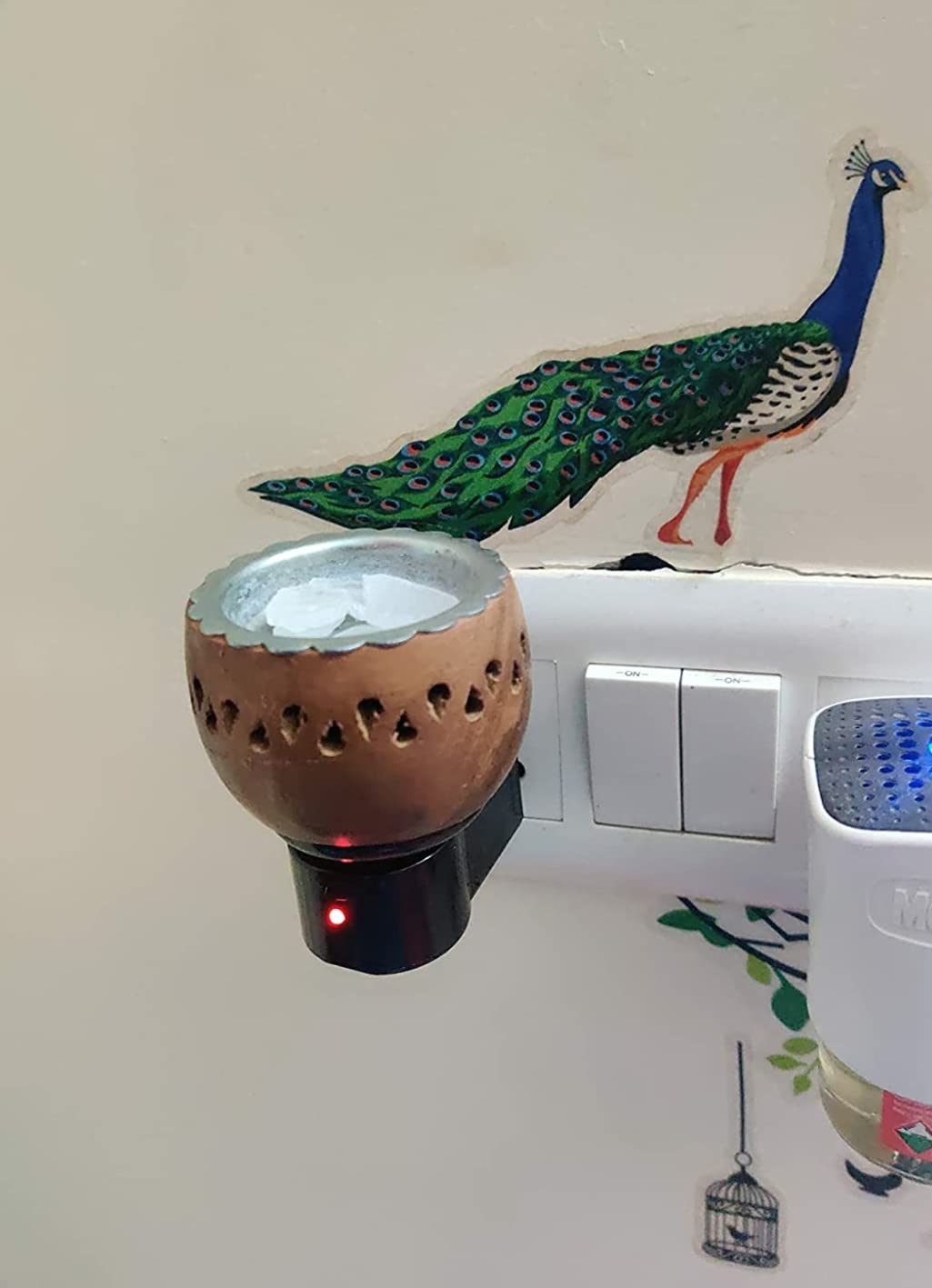 90 Degree Heavy Duty Jali Wooden Electric Camphor Diffuser for Home