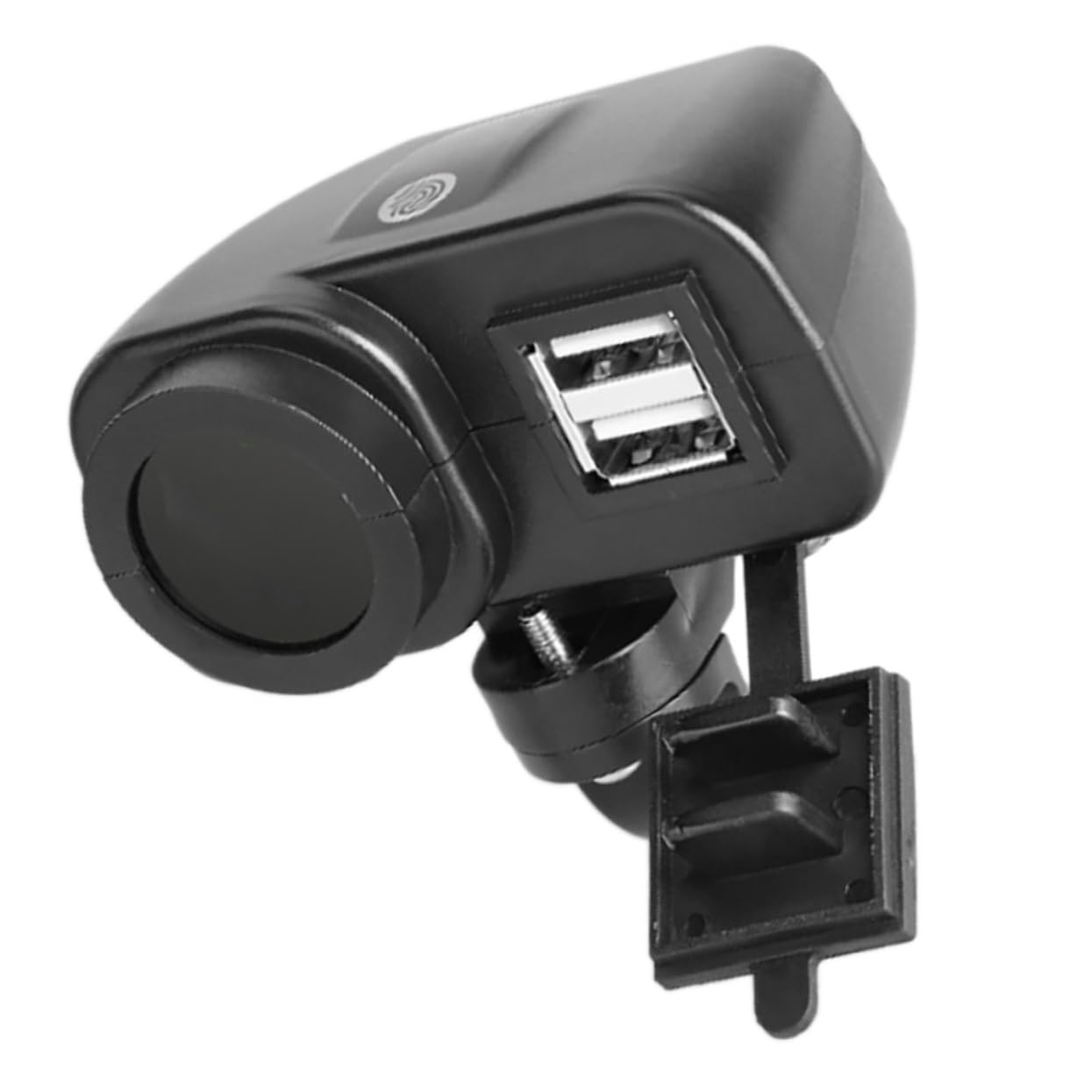 SEWOART Motorcycle Dual Phone Charger 12v/24v Time Display Socket Material Easy Installati