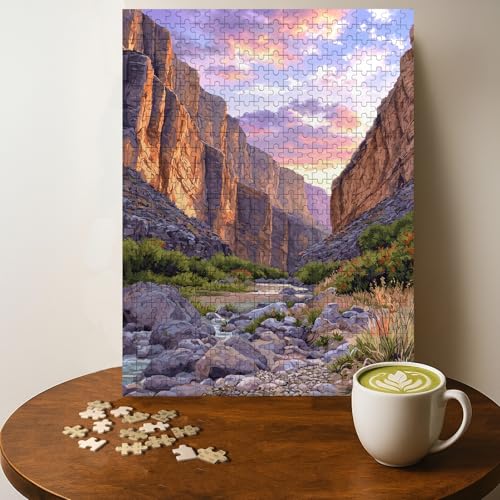 Puzzle 500 pièces Big Bend paysage adulte 20 x 15 po