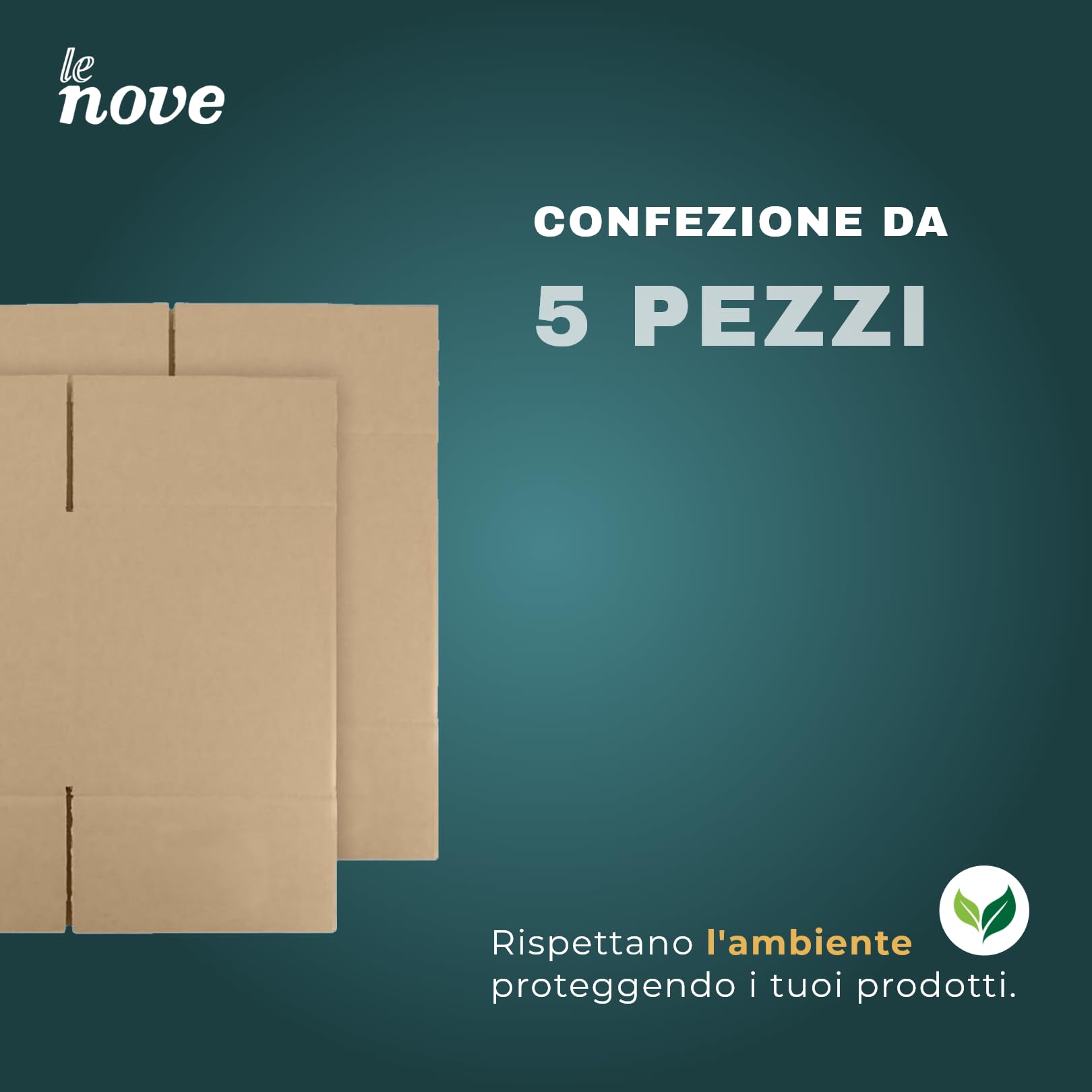 Scatole Cartone Doppia Onda 80x60x50 cm 5 Pezzi per Trasloco Spedizione Stoccaggio