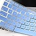 Backlit See Through Hollow Out Silicone Keyboard Cover Skin for MacBook Air 13 inch A1369 A1466 & 2015 or Older Versions MacBook Pro 13 15 inch with/Without Retina Display (Hollow Series Light Blue)