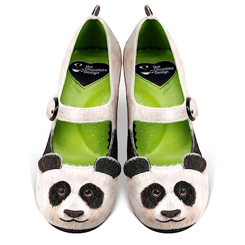 Hot Chocolate Design Chocolaticas Mid Heels Panda Women's Mary Jane Pump Multicoloured HCD 362