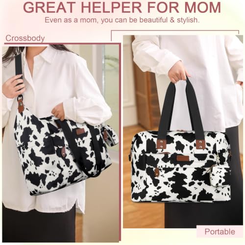 Image of Pritent Diaper Bag - Baby Diaper Bag Waterproof Large Maternity Travel Baby Bag for Mom and Dad
