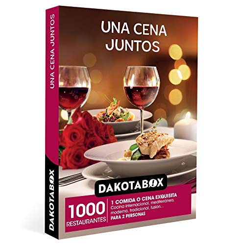 DAKOTABOX - Caja Regalo hombre mujer pareja idea de regalo - Una cena juntos - 1000 restaurantes de cocina moderna, tradicional, de fusión y mucho más