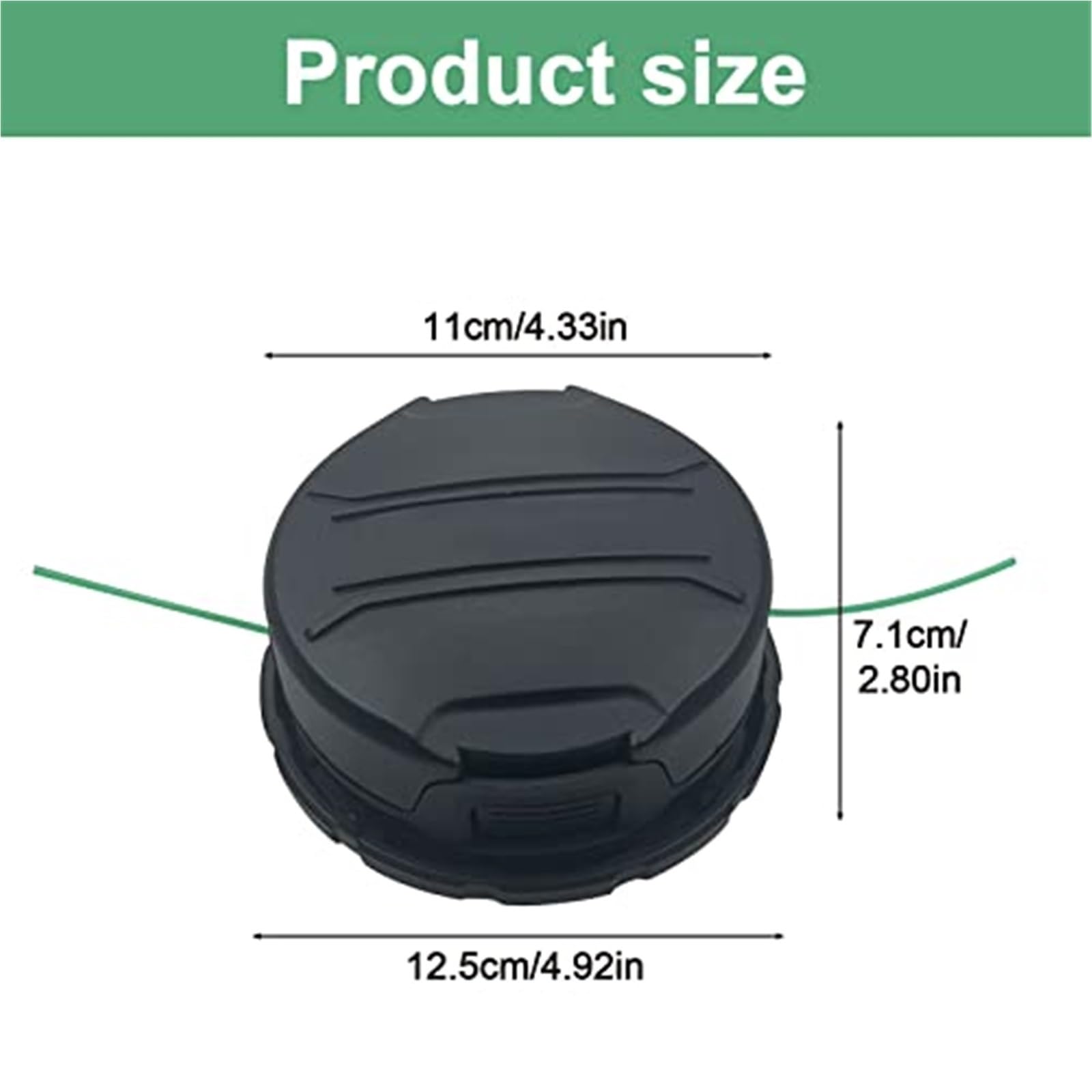 DWO1DT995 Testina di ricambio for decespugliatore, bobina di decespugliatore da 6,1 m di lunghezza e 2 mm di diametro compatibile con i decespugliatori a batteria De-walt DCST970 DCST922 DCST9