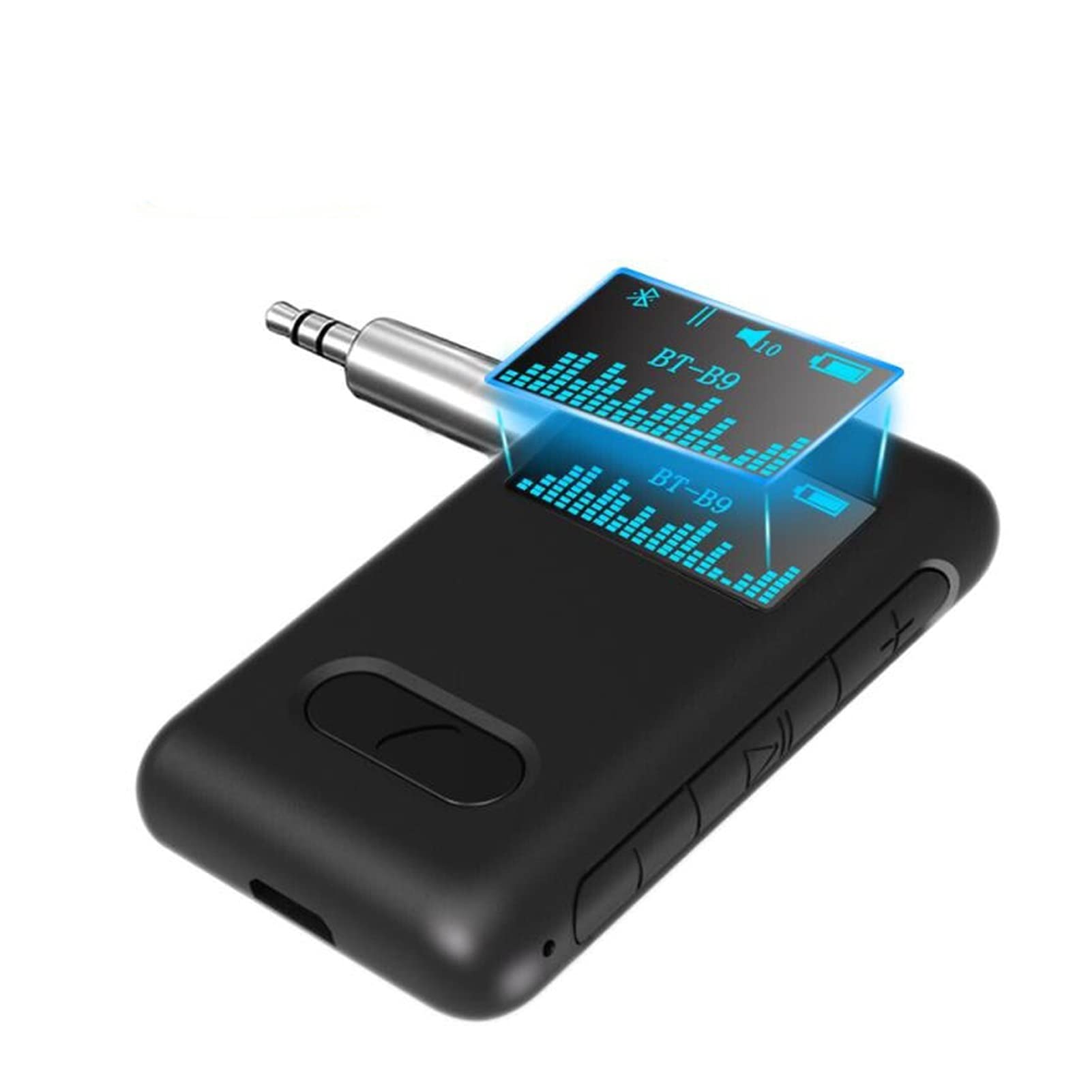 Adapter audio Bluetooth. 10H Odbiornik Bluetooth 5.0 LCD Wyświetlacz AUX 3. 5mm Jack. RCA. Stereo Music Mic Wireless Audio Adapter do zestawów Zestawy samochodowe Auto On