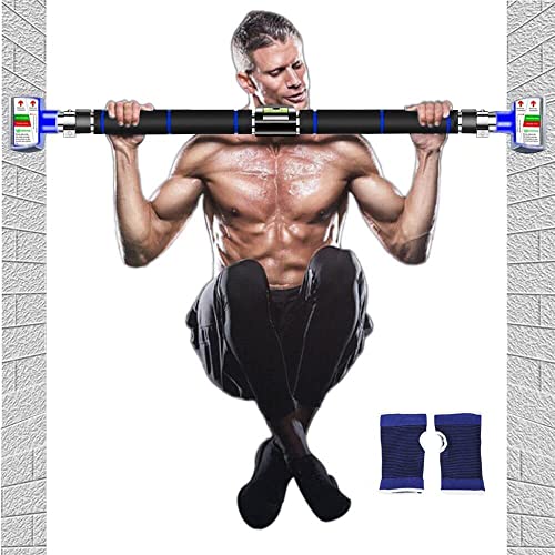 HAKENO Verstellbare Klimmzugstange 94-126CM, kein Bohren Türöffnende Klimmzugstange mit Antirutschmatte und Sicherheitsverschluss Stabiles Türreck mit Traglast bis zu 200kg Cover