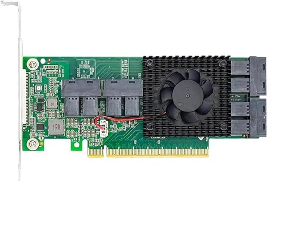 Amazon.com: 8 Port U.2 to PCIe x16 SFF-8643 NVMe SSD Adapter with