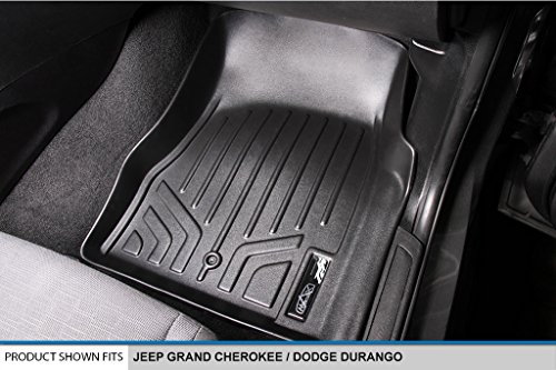 Maxliner A0071/B0071 Maxfloormat Floor Mats For Jeep Grand Cherokee/Dodge Durango (2011-2012) Complete Set Black #TOP2
