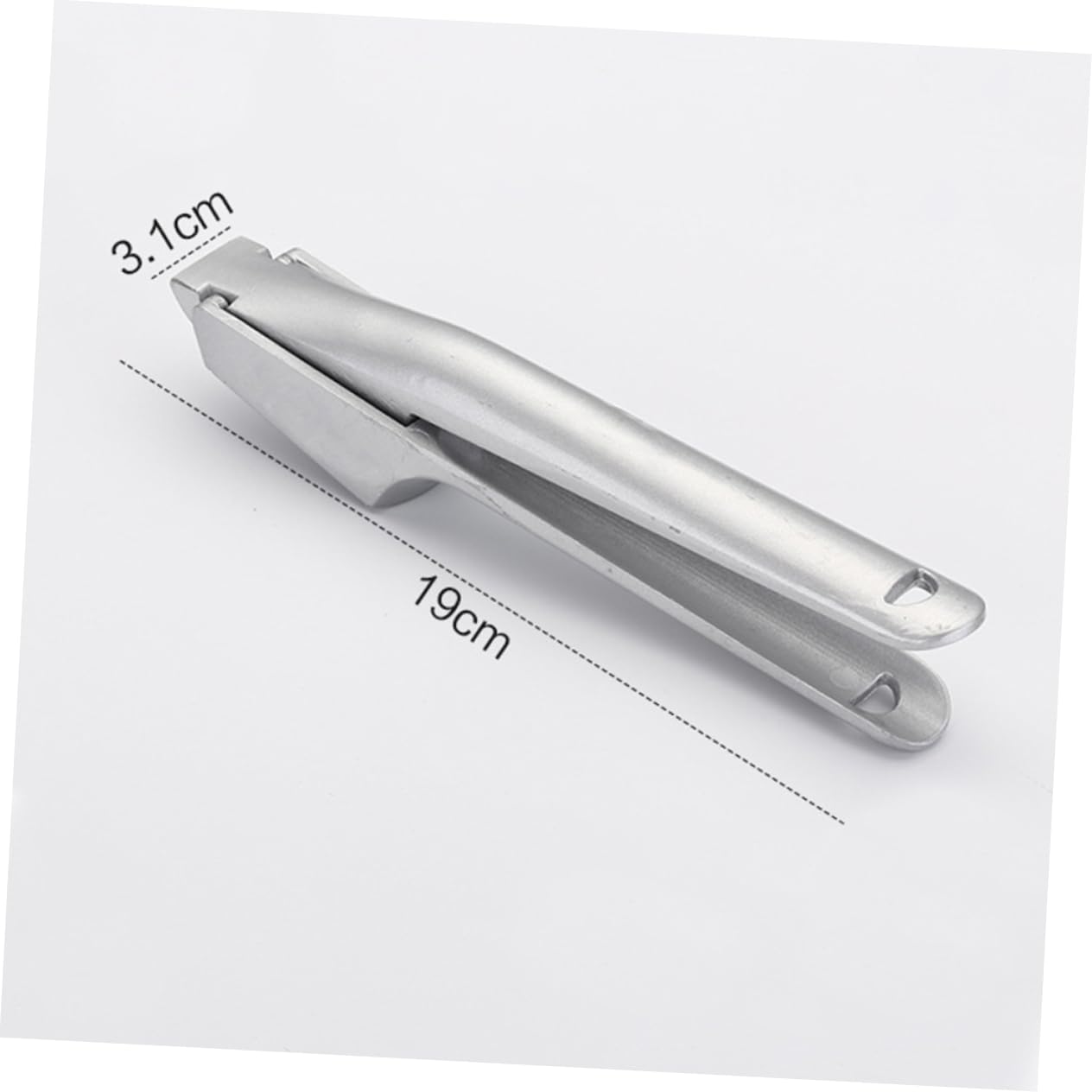 SOLUSTRE 1pc Handheld Garlic Press Premium Stainless Steel Garlic Puree Machine Compact Kitchen Gadget for Easy Crushing Mincing Home Accessory