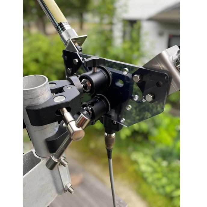 MAV-2WP/QC （クイッククランプタイプ） モービルアンテナ流用型V型ダイポール基台 本体ポリカーボネート製で30％重量削減